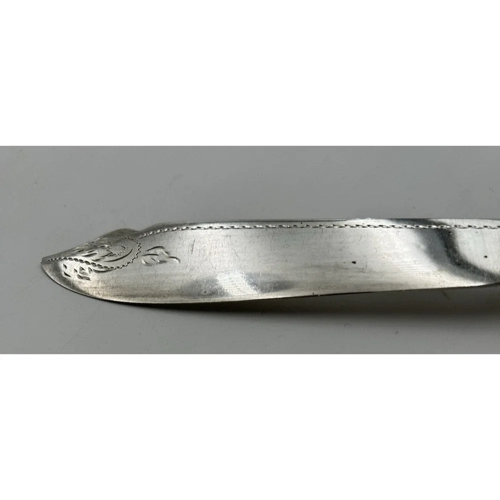 Vintage Silver Plate Fish‎ Knife & Fork Set 12 Piece Ivory Celluloid Handles